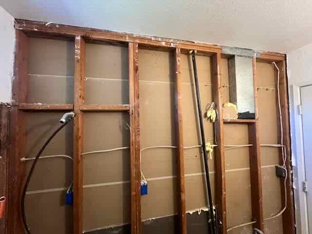 Bathroom remodel progress, step 2 of 10